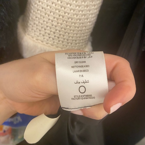 Bcbg long wool black coat - Picture 4 of 4